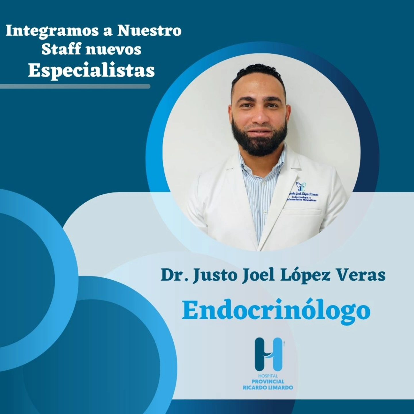 You are currently viewing Hospital Provincial Ricardo Limardo da la bienvenida al Dr. Justo Joel López Veras